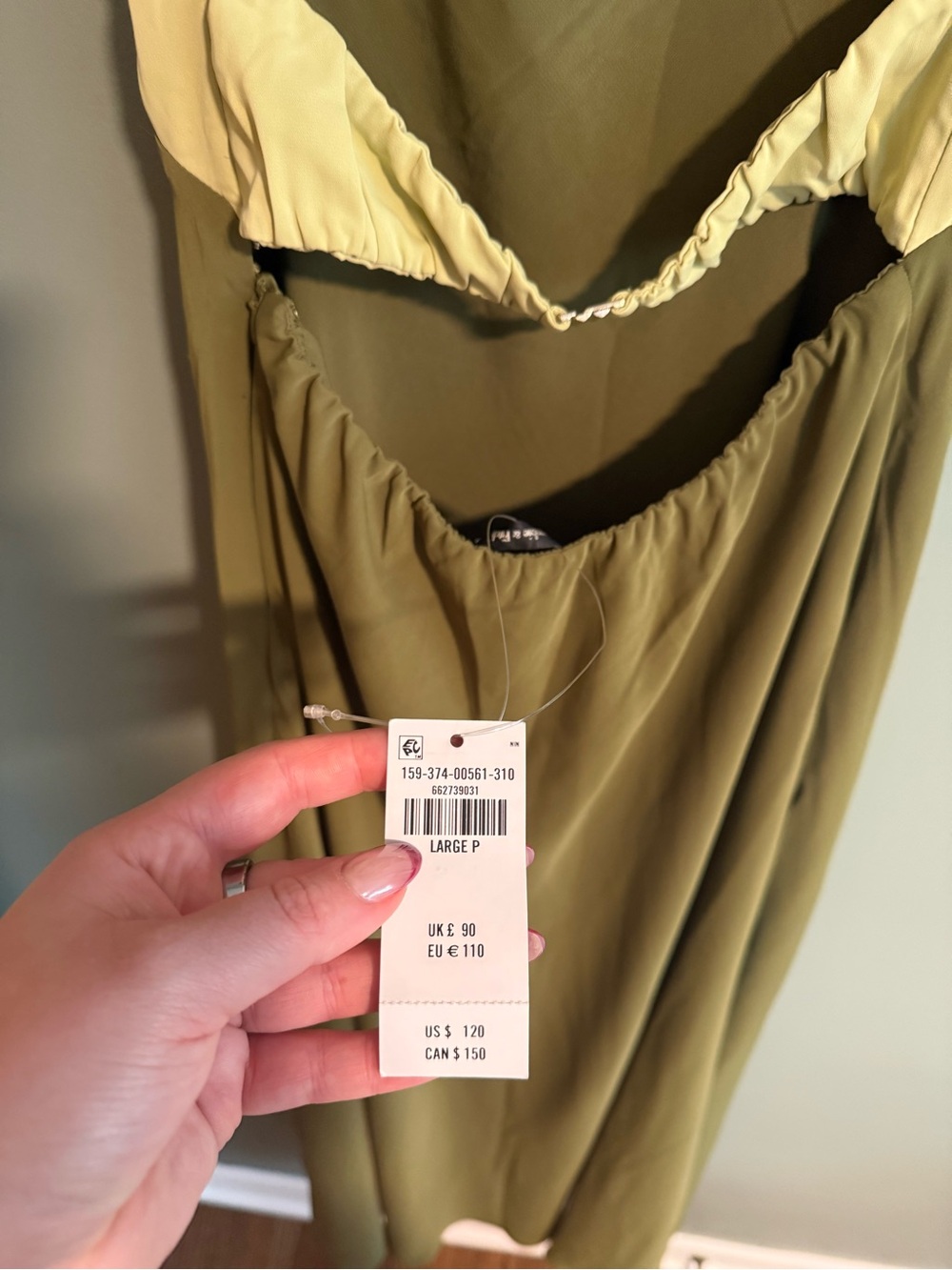 NWT The A&F Julia Slip Cutout Maxi Dress - Picture 5 of 7